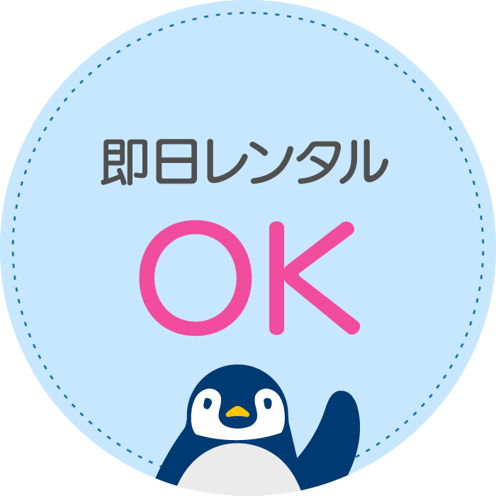 即日レンタルOK